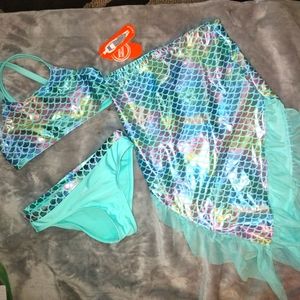 Kids Girl Mermaid Swimsuit NWT